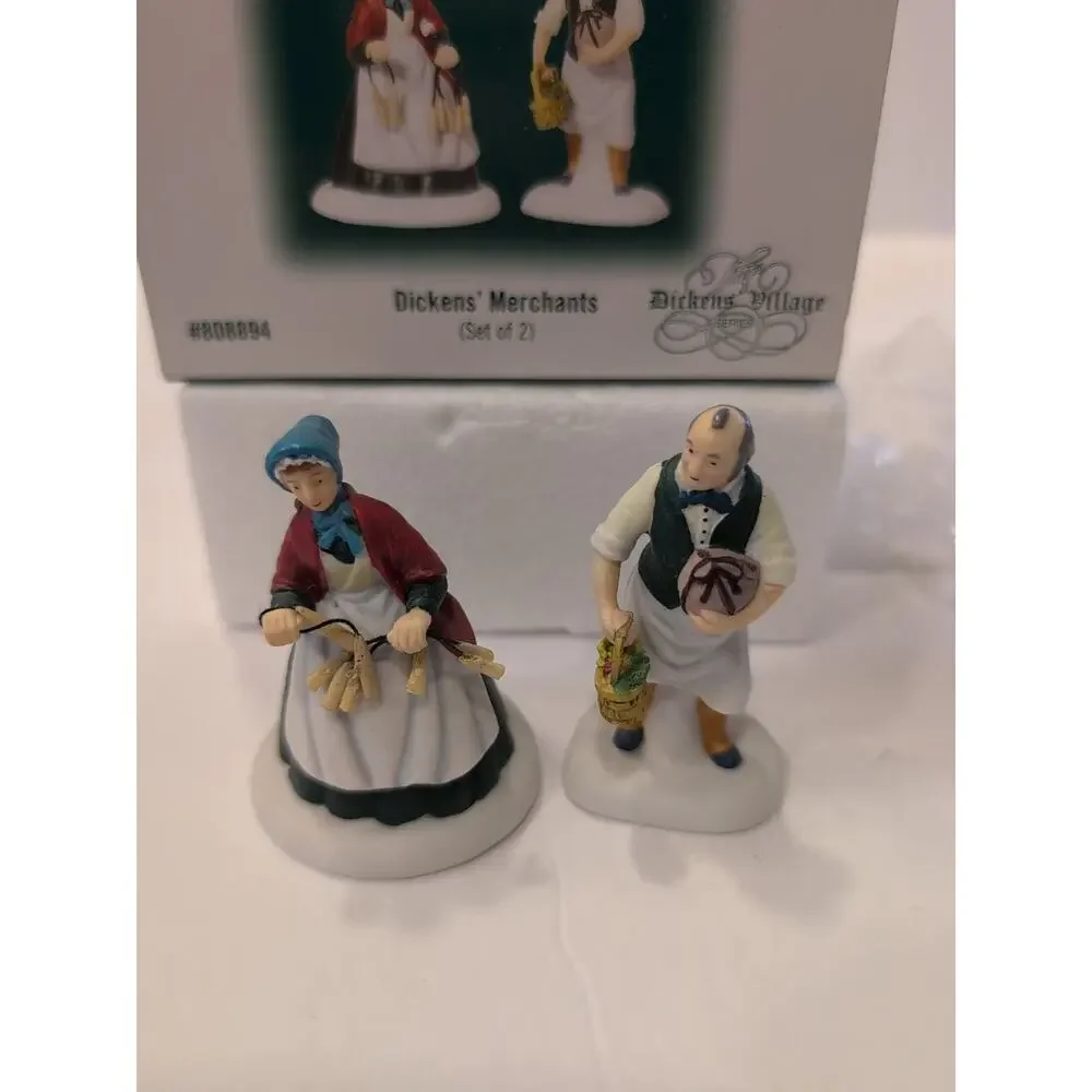 Department 56 Heritage Village Dickens Merchants Figurines Butcher Candlestick 2